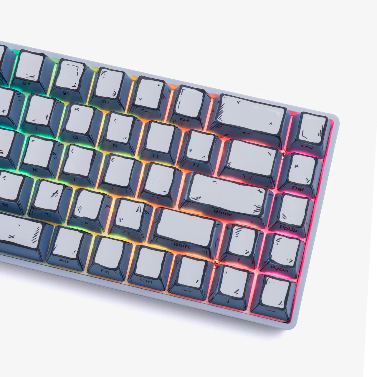 CELSHADE 68 Keycaps Set - GRAY - Image 5