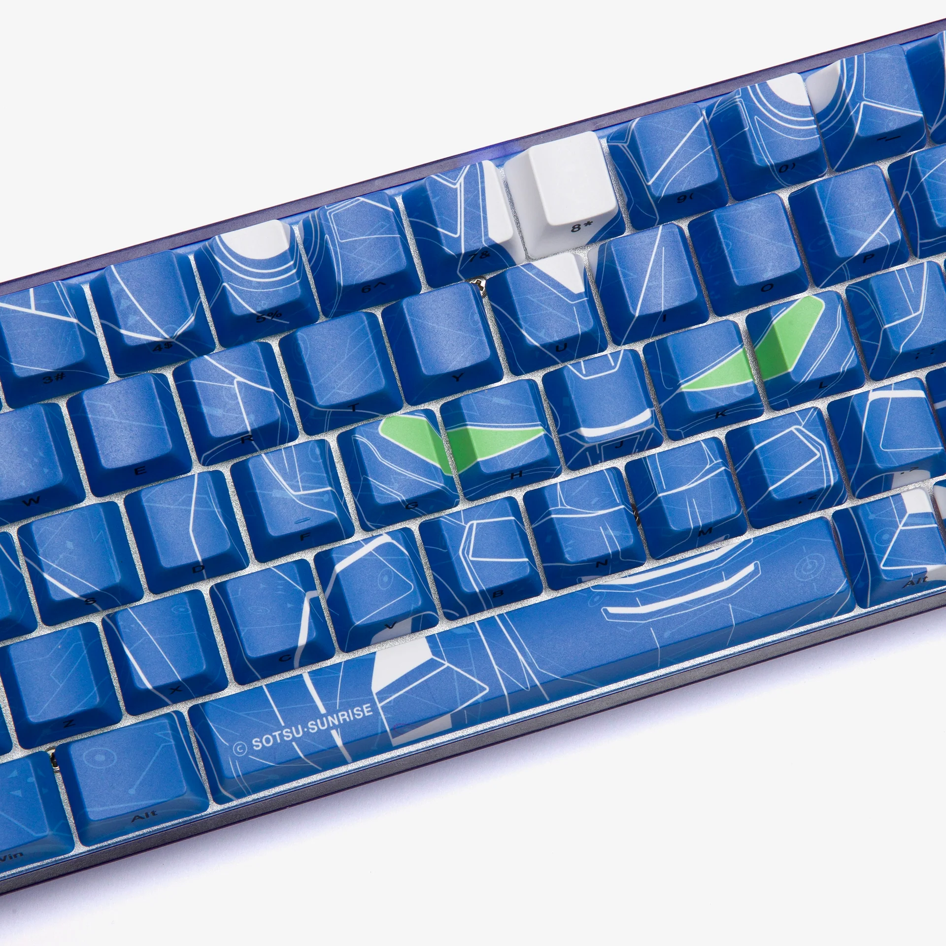 Gundam 68 Keycaps Set - Admiral (Blue) - Image 4