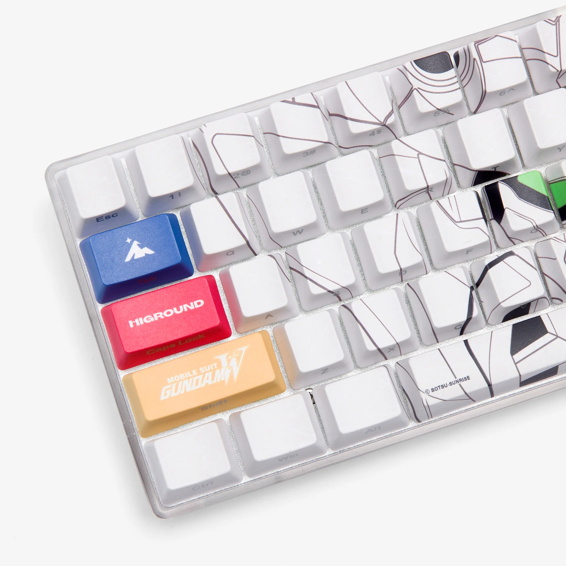 Gundam 68 Keycaps Set - Admiral (White) - Image 3