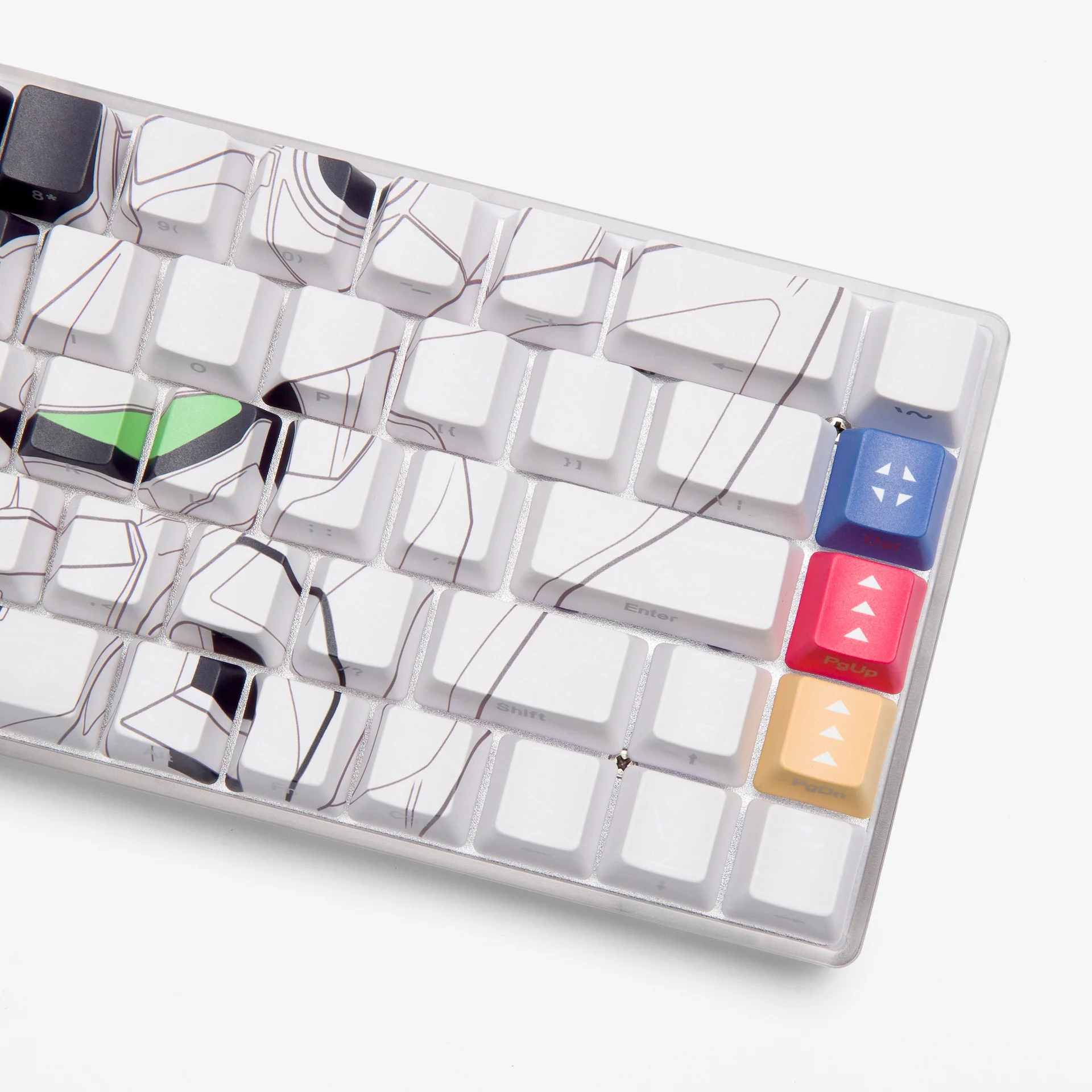 Gundam 68 Keycaps Set - Admiral (White) - Image 5