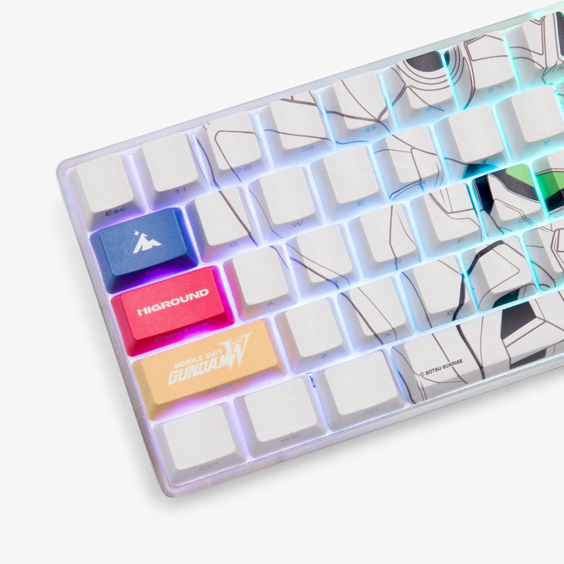 Gundam Basecamp 65 Keyboard - Admiral (White) - Image 3