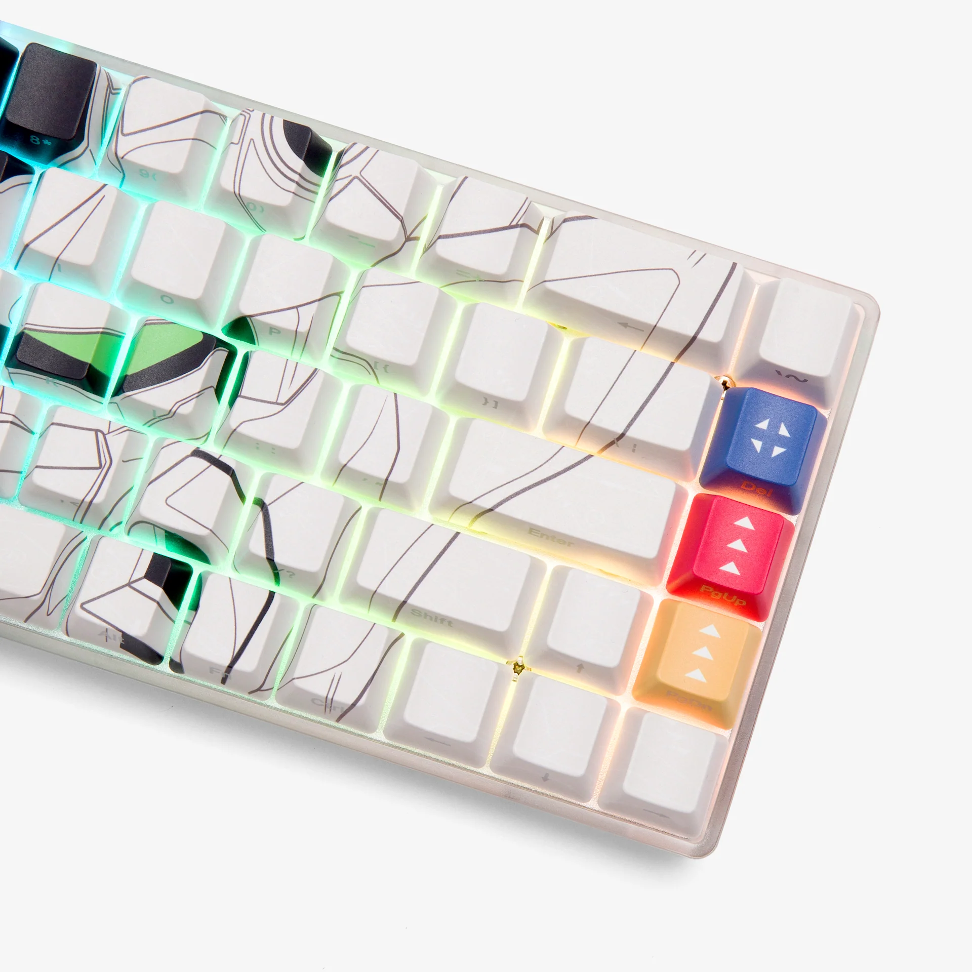 Gundam Basecamp 65 Keyboard - Admiral (White) - Image 5